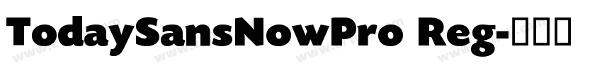 TodaySansNowPro Reg字体转换 TodaySansNowPro Reg字体转换